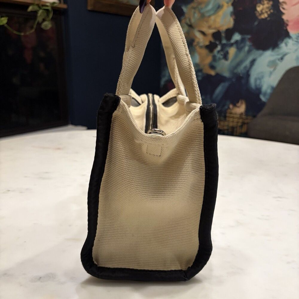 Marc Jacobs The Jacquard Small Tote Bag Warm Sand Beige Crossbody M0017025 - Picture 12 of 16